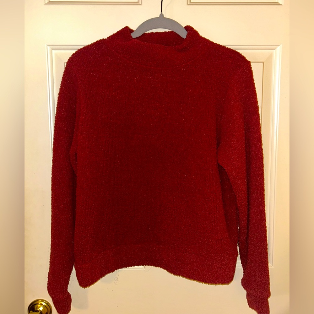 Wonderly Red Cowl Neck Sweater